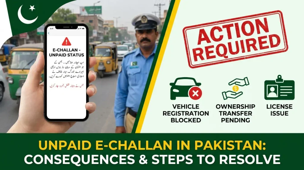 Non-Payment of E-Challan in Pakistan