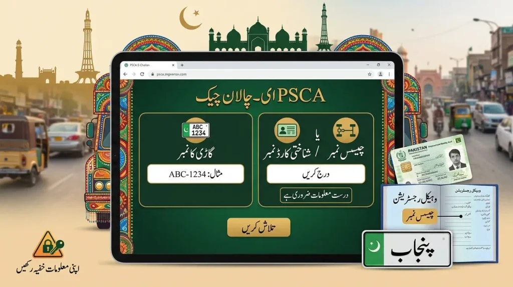 PSCA E Challan Check