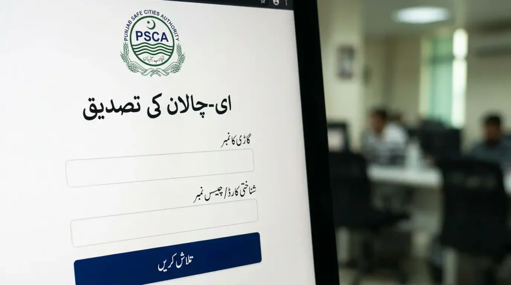 PSCA E Challan Check