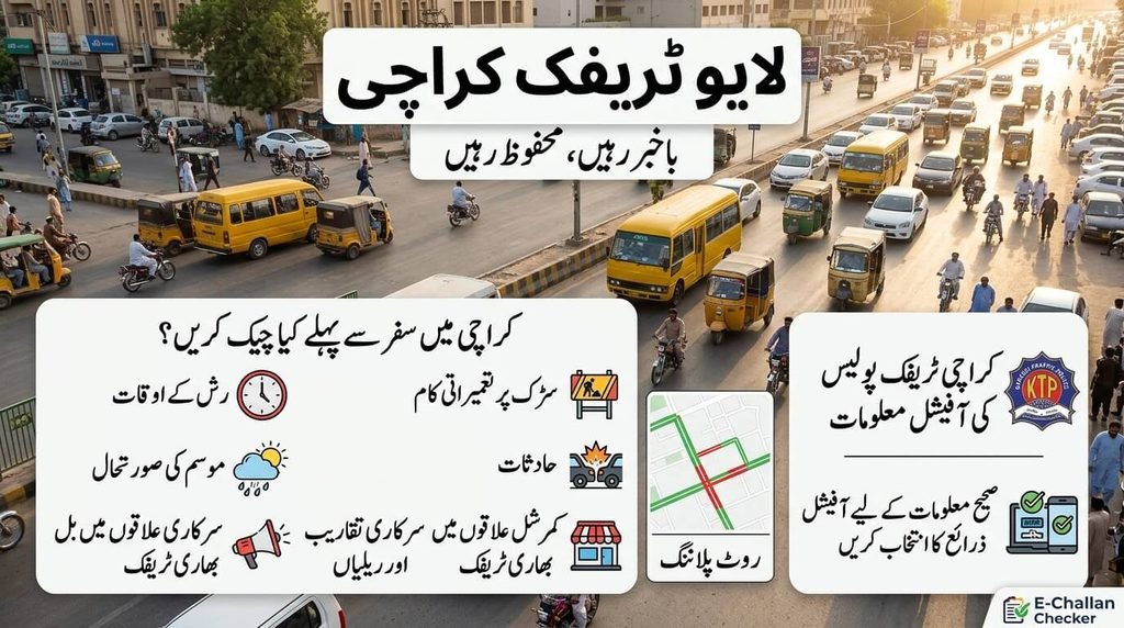 live traffic Karachi