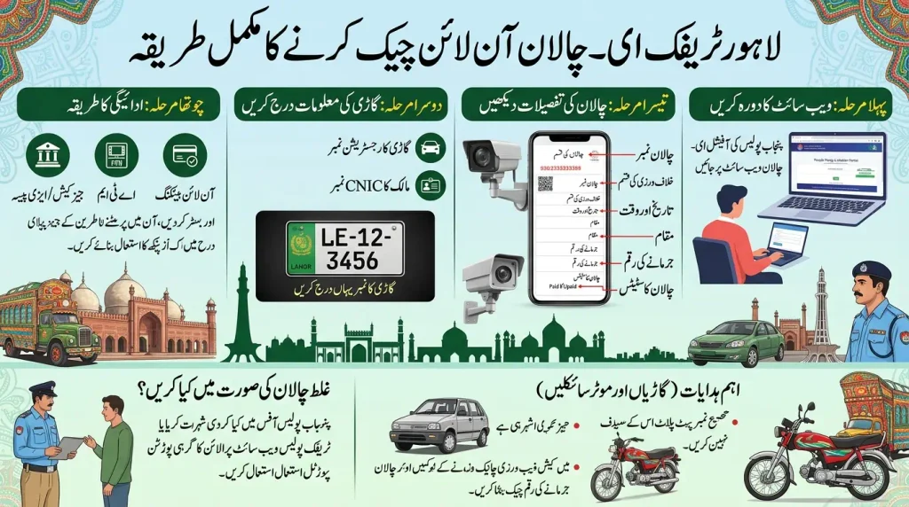 lahore traffic challan