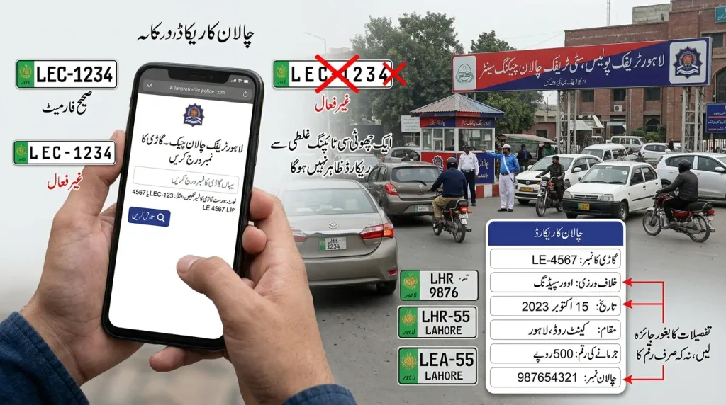 Lahore Traffic Challan Check
