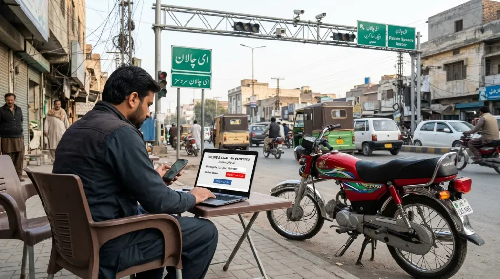 bike challan check online in Pakistan