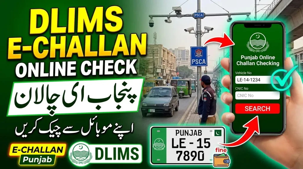 DLIMS e challan online check