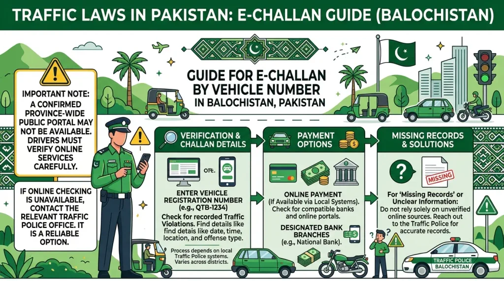 E challan by vehicle Balochistan
