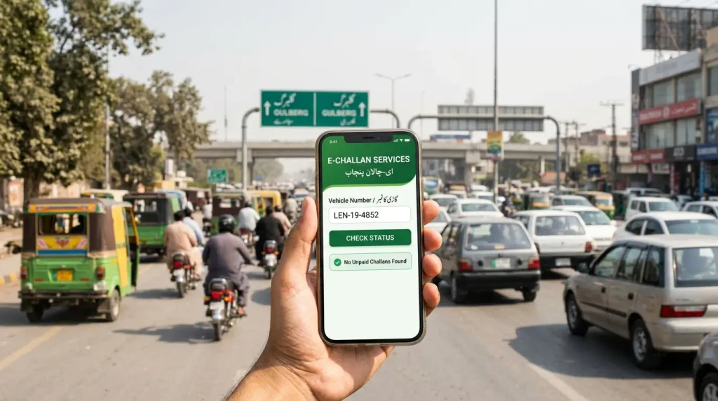 Online challan check Punjab Pakistan