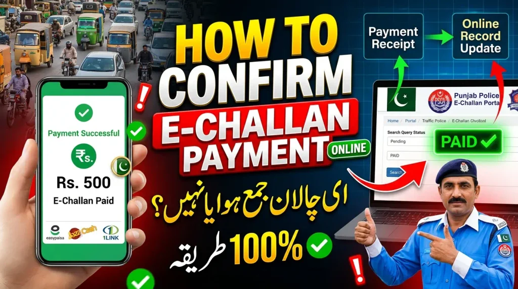 How to Confirm an E-Challan