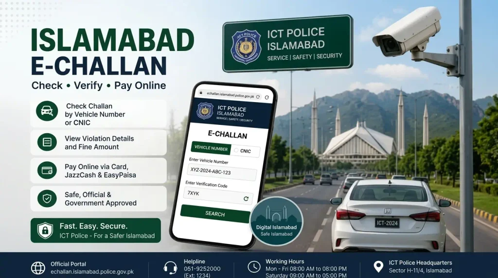 Islamabad e challan check