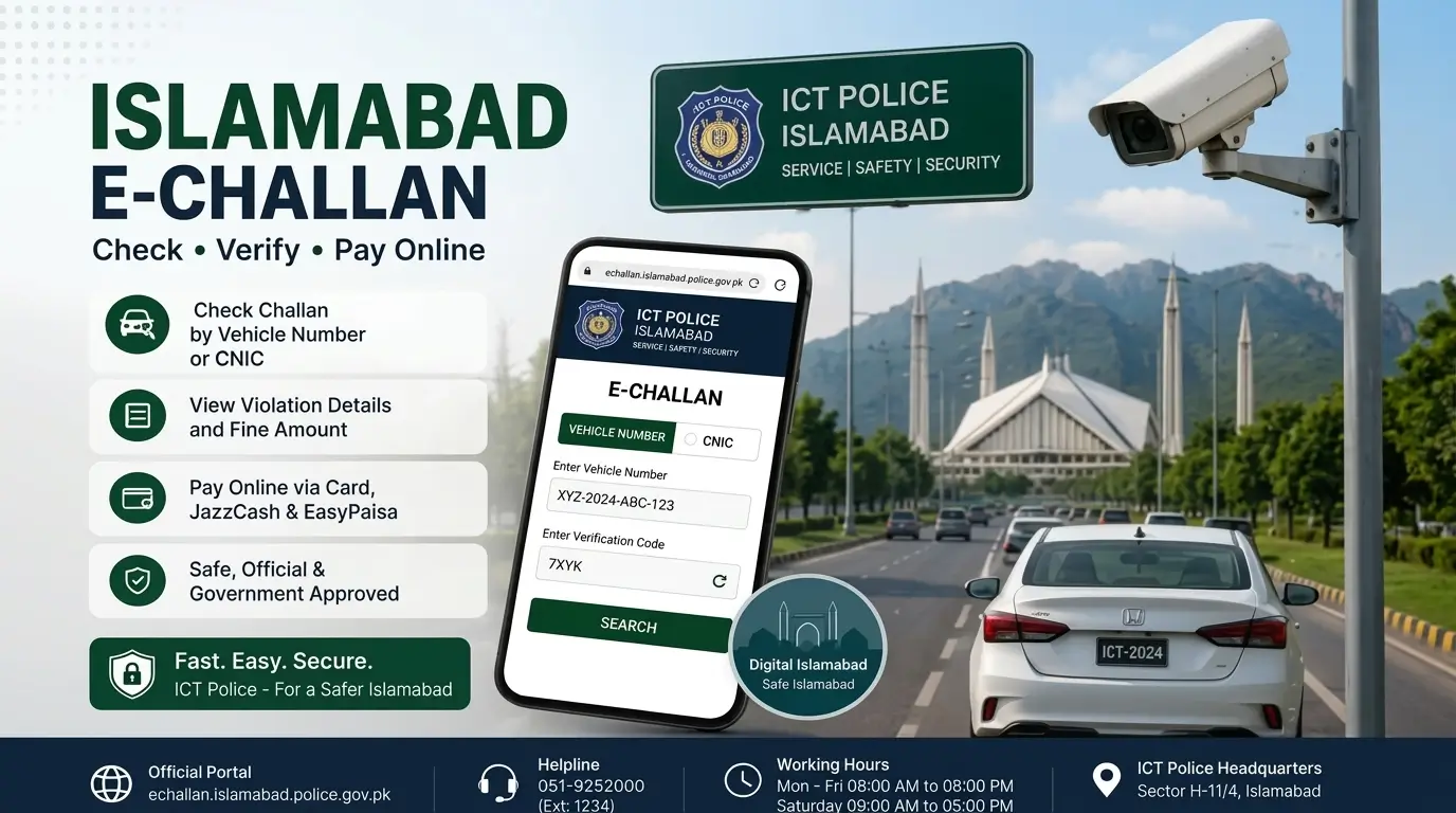 Islamabad e-challan check online guide